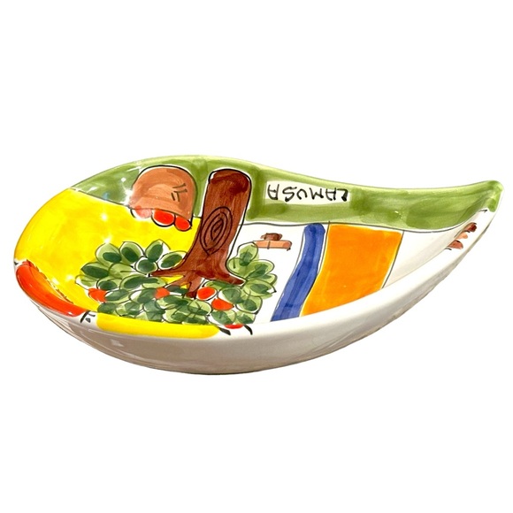 Vintage Italian La Musa Signed Decorative Wall Hanging Plate - Picture 6 of 8